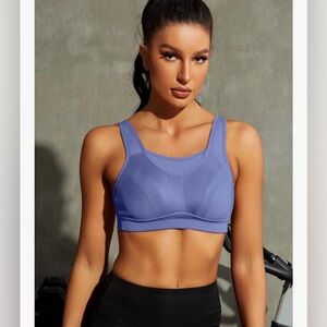 NWT WingsLove Women’s High Impact Comfort Full Support Non Padded Sport Bra 40G